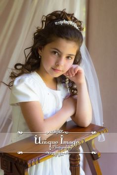 Communion Headpiece, Sanggul Modern, First Communion Dresses