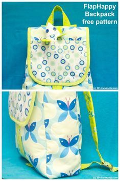 FREE sewing pattern for a mini backpack. This small backpack sewing pattern is ideal for a kids bag for school. It also makes a cutet small backpack for adults, when you need to travel light and don't want to carry a bag in your hand. This backpack sewing pattern is easy to sew without complicated elements your don't need. An easy bag sewing pattern for beginners. Free sewing pattern. Free backpack sewing pattern for kids. Free small backpack sewing pattern. #SewABag #BagSewingPattern #SewABackp Easy Bag Sewing, Kids Backpack Pattern, Backpack Sewing Pattern, Sewing Pattern For Beginners, Bag Stitching, Sewing Pattern Free, Backpack Pattern Sewing, Purse Patterns Free