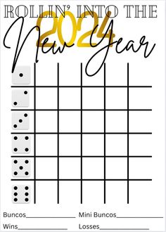 a printable new year's card with the words rollin'into the new year