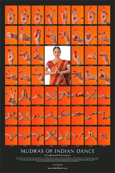 Mudras of Indian Dance Mudras Hand, Shakti Yoga, Hand Yoga, Bharatanatyam Dancer, Kathak Dance, Dance Of India, Hand Mudras, Indian Classical Dance