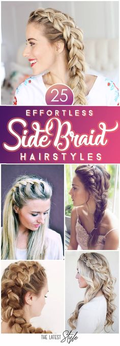 Easy Side Braid, Blonde Wedding Hair, Unicorn Hair Color, Side Braids, Romantic Hair, Side Braid Hairstyles, Side Hairstyles, Braids With Beads