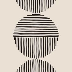 an abstract black and white pattern on a beige background, with lines in the middle