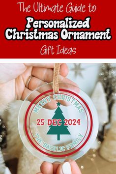 Personalize Christmas Ornament Christmas Ornaments Gifts, Christmas Stocking Stuffers, Holiday Ornament