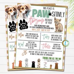 two dog and cat paw printables for pet loss awareness