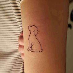 Dog Tattoo - Visit Amazon.com to get the best ideas. Goldendoodle Tattoo Ideas Minimalist, Poodle Silhouette Tattoo, Curly Dog Tattoo, Poodle Tattoos Small Outline, Doodle Dog Tattoo Ideas, Toy Poodle Tattoo Ideas, Poodle Ear Tattoo, Mini Poodle Tattoo, Small Poodle Tattoo