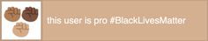 this user is pro - black lives matter text on a brown and white striped background