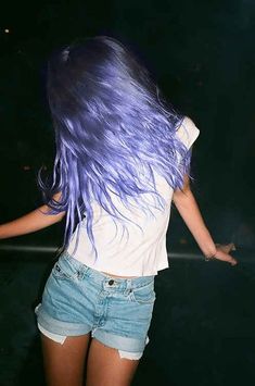 Periwinkle Hair, Pastel Purple Hair, Moda Grunge, Lilac Hair, Hair Color Pastel, Hair Color Purple, Hair Color Blue, Happy Hair, Pastel Hair