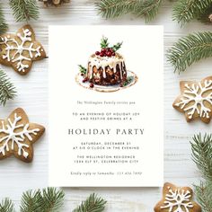 a holiday party with gingerbreads and cookies