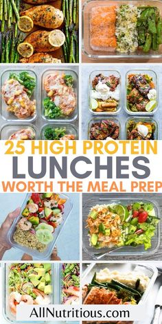 25 high protein lunches worth the meal prep