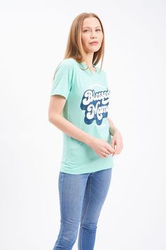 This retro print Blessed Mama shirt is a great graphic t-shirt that fits like a well-loved favorite. Whether you keep it casual or dress it up, this super soft shirt is comfortable for all occasions.A Blessed Mama graphic tee is the perfect mom gift.. Soft For Hot Mommy post-pregnancy Unisex fit Fabric: 52% cotton, 48% polyester Packaged and shipped by our all-female owned and operated business. For sizing questions, click here for our Hot Mommy and Me Sizing Guide. Retro Short Sleeve T-shirt With Graphic Print, Retro Crew Neck Top With Graphic Print, Retro Graphic Print Crew Neck Top, Retro Short Sleeve Tops With Text Print, Retro Crew Neck Top With Text Print, Retro Tri-blend Graphic Print Tops, Retro Crew Neck Cotton T-shirt, Retro Cotton Slogan Top, Retro Short Sleeve T-shirt With Graphic Design