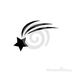 an abstract black and white star logo