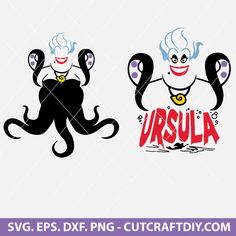 Disney Villain Svg, Ursula Svg, Harry Potter Logo, Unicorn Quotes, Mermaid Svg, Witch Svg, Bow Template, Disney Villain, Silhouette Design Studio