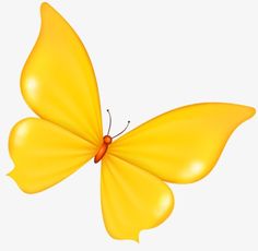 a yellow butterfly flying through the air