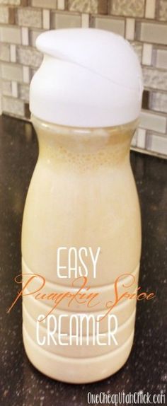 an easy homemade ice creamer in a glass jar