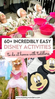 disney activities to do with toddlers at home or in the classroom for kids that are easy and fun