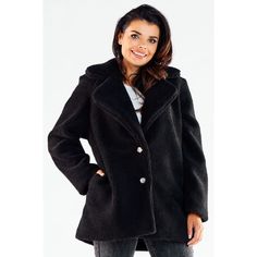 Coat of nice material reaching to the hips, with slip pockets. Fastening with two decorative buttons. Lightly insulated, with a fabric lining. The fur jacket will go fantastically with high boots or boots. The product is made in Poland. Polyester 100 % Size Total length Chest L/XL 79 cm 124 cm S/M 78 cm 116 cm Button Closure Fur Coat For Fall, Fall Fur Coat With Button Closure For Cold Weather, Cozy Winter Fur Coat For Workwear, Cozy Winter Workwear Fur Coat, Winter Faux Fur Coat With Button Closure, Fur Coat With Buttons For Workwear In Fall, Fall Fur Coat With Buttons For Workwear, Fall Workwear Fur Coat With Buttons, Urban Sweater