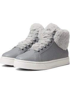 Women's GUESS Blairin | Zappos.com Gray Lace-up Custom Sneakers With Cushioned Footbed, Gray High-top Sneakers With Cushioned Footbed For Sports, White Guess Sneakers, Gray Synthetic Slip-on Sneakers With Cushioned Footbed, Guess Shoes Sneakers, Wedge Sneakers, Casual Style, Athletic Shoes, Shoes Sneakers