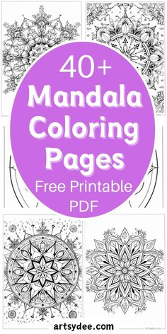 the top 10 free printable coloring pages for adults to color and share with their children