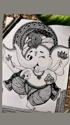 Abstract Pencil Drawings, Ganesh Art Paintings, Easy Mandala Drawing, Boho Art Drawings, Mandela Art, Mandala Art Therapy, Pen Art Drawings, Doodle Art Drawing, Mandala Art Lesson