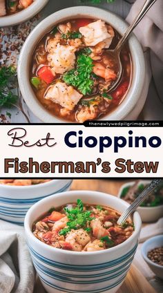 the best clopino fisherman's stew recipe is in two bowls