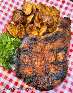 Recipe for grilled pork chops. Grilled Pork Chop Seasoning, Best Grilled Pork Chops, Pork Chops Bone In, Thick Cut Pork Chops, Grilling Recipes Pork, Pork Chop Recipes Grilled, Bone In Pork Chops, Juicy Pork Tenderloin