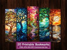 this is an image of art printable bookmarks