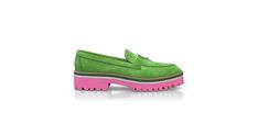 Green Suede Moccasins With Rubber Sole, Green Suede Loafers With Flat Heel, Green Suede Flat Heel Loafers, Green Suede Loafers With Round Toe, Green Suede Round Toe Loafers, Green Round Toe Moccasins For Galas, Green Luxury Suede Loafers, Green Suede Loafers For Work, Green Suede Loafers For Galas