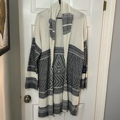 Nwt Lucky Brand Cardigan - Cream And Navy Blue Lucky Brand Sweater, Blue Cream, Lucky Brand, Sweaters & Cardigans, Cardigans, Color Blue, Sweaters For Women, Navy Blue, Navy