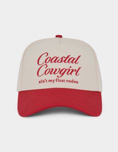 Coastal Cowgirl Snapback Hat. 5-Panel Structured Hat. Embroidery On Front. Contrast Curved Visor. Adjustable Snapback. 100% Cotton. Imported. Cowboy Hat Trucker Hat, Wwe T Shirts, Flannel Sweatshirt, Graphic Trends, Backpack Lunch Bag, Hat Embroidery, Coastal Cowgirl, Boys Graphic Tee, Boys Backpacks