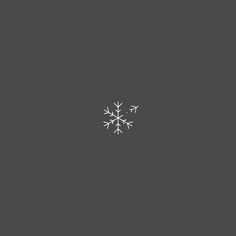 a snowflake is shown in the middle of a dark gray background with white letters