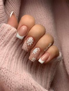 Snowflake Nails, Christmas Nail