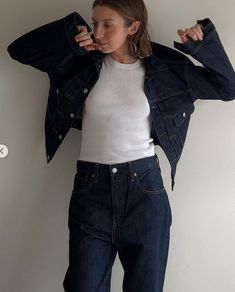 Denim On Denim, September 23, Style Crush, Blue Jeans, What To Wear, Personal Style, Fashion Inspo