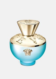 #Beauty #Blackcurrant #Designer #DonatellaVersace #Fragrances #GreekAmphora #Guava #ItalianFashionHouse #Jasmine #Lemon #Mandarin #Medusa #SophieLabbe #Versace Versace Dylan Turquoise, Perfume Versace, Versace Perfume, Green Chemistry, Winter Fruit, The Blue Sky, Versace Home, Hair Mist, Donatella Versace