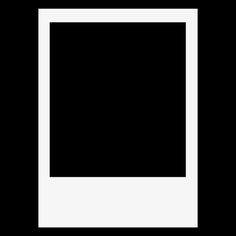 a black and white photo frame on a black background with an empty space in the middle