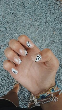 Cute Simple Cow Print Nails, Cute Nail Ideas Cow Print, Short Nail Designs Western, Cow Print Christmas Nails, Short Nail Designs Cow Print, Cute Nails Country, Cow Print Fall Nails, Rodeo Nails Westerns Simple, Country Nails Short