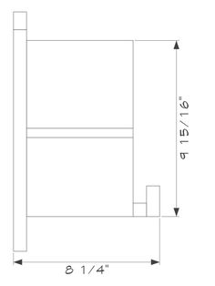 a drawing of a bed frame with measurements for the headboard and foot board on each side