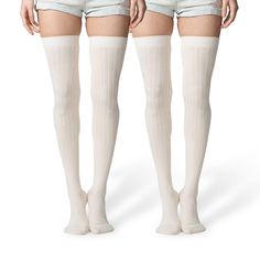 PRICES MAY VARY. Form-Fitting Socks - Put your best foot forward with thigh-high womens cotton socks! The soft, fitted fabric of our cotton socks hugs your legs for a flattering look. These socks cover your feet, calves and thighs with just the right length without losing shape or elasticity. Supportive Compression Ribs - If you're looking for a comfortable fit with optimum support, these practically designed tall socks are what you need! Featuring compression ribs and arch support, these womens Boot Leg Warmers, Boots With Leg Warmers, Aesthetic Socks, Womens Compression Socks, Tall Socks, Thigh High Socks, Knee Boot, Cute Socks, Compression Socks