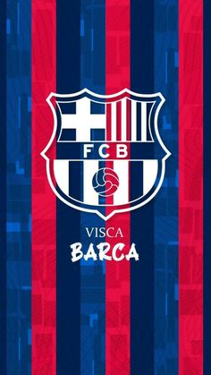 a red, white and blue striped wallpaper with the word barcelona in spanish on it