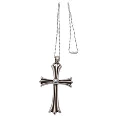 ✓ Authenticated Our trained in-house authentication experts have reviewed this item to ensure that it is original. We guarantee its authenticity. Here is a gently used Large Cross Necklace from Chrome Hearts. Condition: Like new Chrome Hearts Necklace, Chrome Hearts Cross, Large Cross Necklace, Heart Cross Necklace, Boys Closet, Soft Boy, Chrome Hearts, Heart Jewelry, Heart Necklace