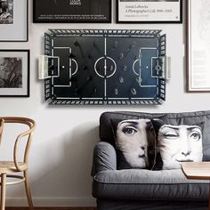 game-archtwain-Soccer Cave - Football Game Board-home office decorations Soccer Gallery Wall, Games Room Wall Art, Soccer Interior Design, Soccer Man Cave, Wall Games For Game Room, Wall Games, Soccer Decor, Wall Art Man Cave, Soccer Wall Art