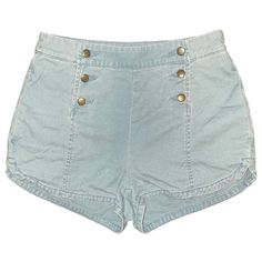 Urban Outfitters Bdg High Waisted Jean Shorts Sailor Button Front Light Wash 6 Adorable High Waisted Jean Shorts With Button Front, Similar To Sailor Pant Styles. Small Rounded Slits On The Side Hem. Bin D Laurathrift88 On Poshmark Is A Curated Collection Of Clothes, Accessories And Home Goods For Anyone Who Loves Vintage And Current Fashion Styles That Are Sourced Sustainably. Our Items Are Brand New, Like New And Gently Pre-Loved From Many Of Your Favorite Brands. Our Goal Is To Provide You Wi Mid-rise Cotton Bottoms With Snap Buttons, Fitted Cotton Jean Shorts With Button Closure, Blue Cotton Shorts With Button Closure, Fitted Cotton Shorts With Buttons, Fitted High-waisted Shorts With Button Closure, Light Wash Cotton Bottoms With Snap Buttons, Short Cotton Bottoms With Buttons, Fitted Denim Shorts With Button Closure, Trendy Button-up Cotton Shorts