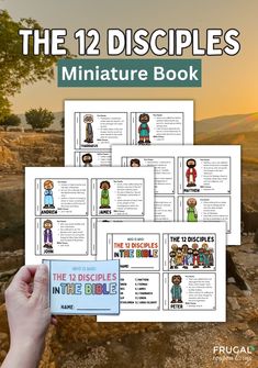 the twelve bibles miniature book for kids with pictures and text on it