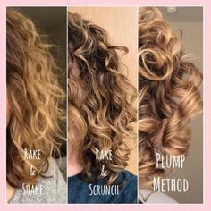 Plump Hair, Fluffy Curls, Curly Full Lace Wig, Different Curls, Big Curls, Hair Techniques, Curly Girl Method, Bouncy Curls, Curly Hair Care