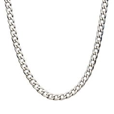 "This men's stainless steel round curb chain necklace is the perfect stylish complement to his look. This men's stainless steel round curb chain necklace is the perfect stylish complement to his look. Chain length: 24 in. Chain type: curb Clasp: lobster-claw Metal: stainless steel Finish: polished Packaging: boxed Please note, due to the high value of this item, a signature may be required upon delivery. Size: 24"". Color: Multicolor. Gender: male. Age Group: adult." Classic Stainless Steel Cuban Link Necklace, Modern Metal Cuban Link Necklace With Curb Chain, Modern Stainless Steel Cuban Link Chain Necklace, Modern Stainless Steel Curb Chain Necklace, Classic Stainless Steel Cuban Link Necklace With Curb Chain, Classic Stainless Steel Chain Necklace, Classic Cuban Link Stainless Steel Necklace, Stainless Steel Cuban Link Chain Necklace With Curb Chain, Classic Stainless Steel Cuban Link Necklace With Adjustable Chain