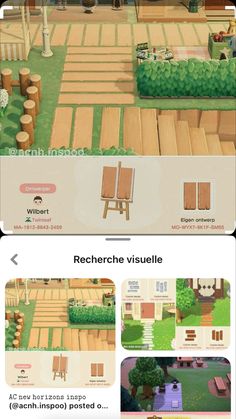 the screenshot shows how to make a garden in animal crossing