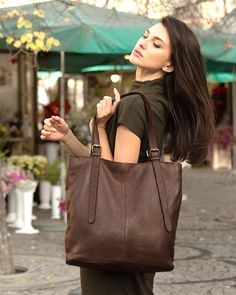 Soft Leather Hobo Brown Shoulder Handbag Women Leather Bag Luxury Italian leather handmade leather bag The braided brown leather bag from the Vintage line offers everyday comfort and quality. This Italian Leather Bag has adjustable handles for shoulder wear, perfect for carrying a laptop and documents. It features side pockets, a discreet key pocket, and a lined interior with a lockable pocket and two compartments. It also comes with a long strap for wearing as a large tote bag or leather should Brown Leather Satchel Shoulder Bag With Leather Strap, Brown Leather Strap Tote Shoulder Bag, Brown Leather Backpack With Double Handle, Brown Bags With Leather Strap For Everyday Use, Brown Bag With Leather Strap For Everyday Use, Handmade Leather Bag, Woven Leather Bag, Italian Leather Bags, Soft Leather Bag