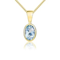 Aquamarine, Free Delivery, Gold Necklace, Jewelry Design, Buy Online, Yellow Gold, Pendant Necklace