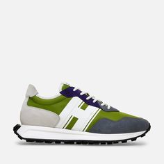 Shoes Men Outfit, Blazer Outfits Men, Shoe Care Kit, Hogan Shoes, Hogan Sneakers, Retro Sneakers, Trainer Sneakers, Adidas Superstar Sneaker, Green Grey