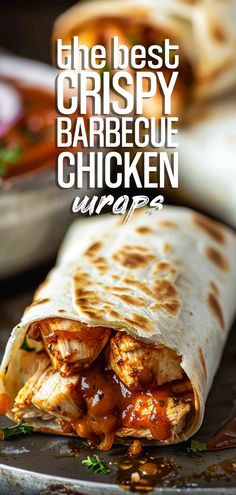 the best crispy barbecue chicken wraps