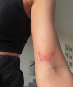 tattoo Petite Tattoos, Red Ink Tattoos, Red Tattoos, Minimalist Tattoos, Classy Tattoos, Discreet Tattoos, Dainty Tattoos, Subtle Tattoos, Small Tattoo Designs